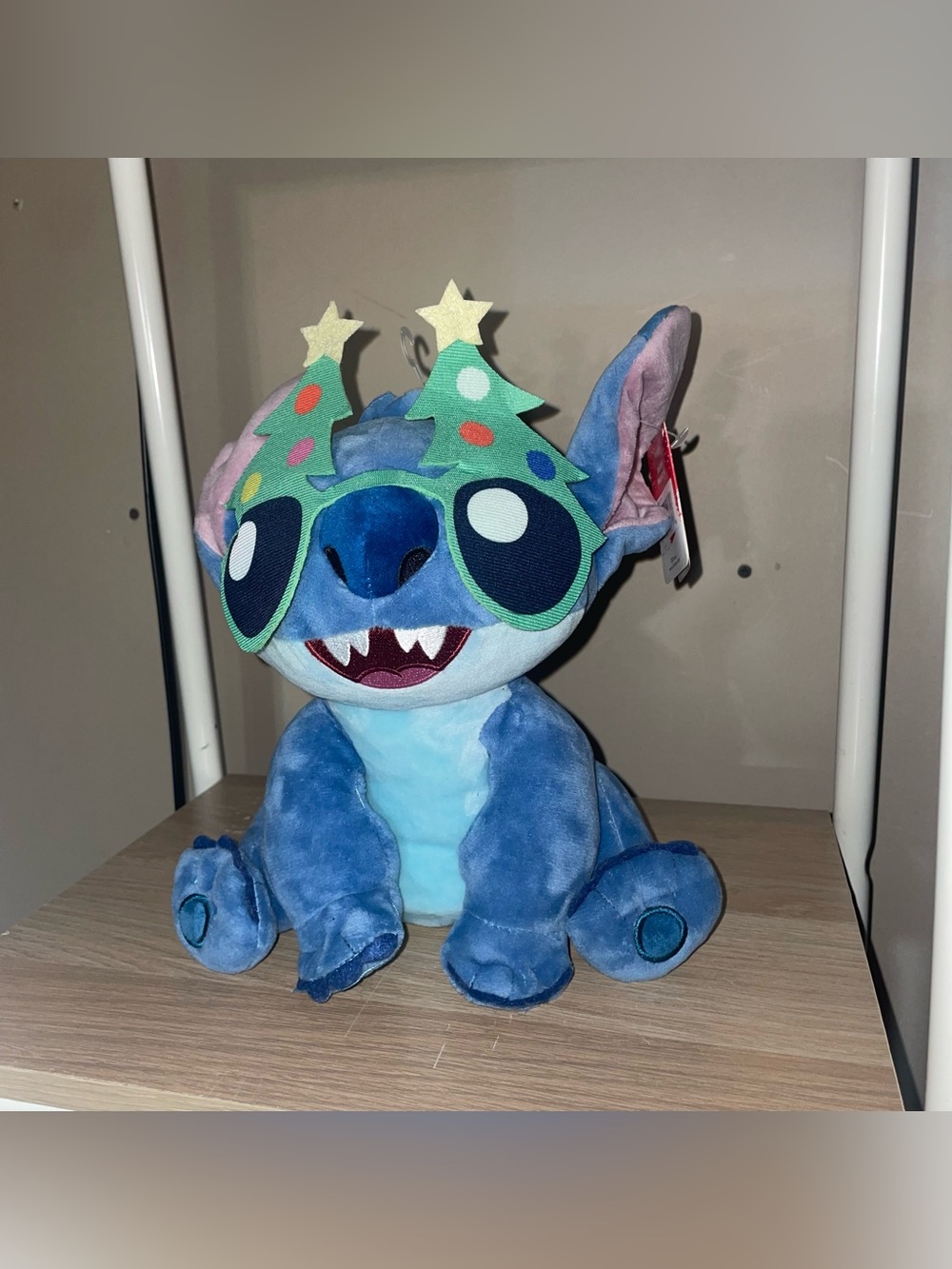 Disney Store Stitch Christmas Tree Glasses 9 Inch Plush Lilo And Stitch